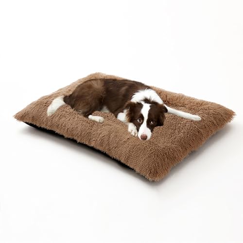 Waschbare, rechteckige Hundebetten, beruhigende, flauschige Haustiermatratze, Anti-Angst-Hundematratze, orthopädische Haustier-Sofabetten, Welpen-Kissen mit rutschfester Unterseite (93 x 65 x 10 cm Waschbare, rechteckige Hundebetten, beruhigende, flauschige Haustiermatratze, Anti-Angst-Hundematratze, orthopädische Haustier-Sofabetten, Welpen-Kissen mit rutschfester Unterseite (93 x 65 x 10 cm von DUOLEH