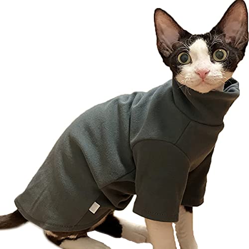 DUOMASUMI Sphynx Katzenkleidung, selbstheizend, warme Thermounterwäsche, haarlose Katzenkleidung für Sphynx, Devon, Cornish, Perterbald Katze (M) von DUOMASUMI
