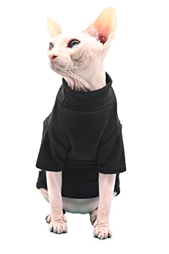 DUOMASUMI Sphynx Katzenkleidung, selbstwärmende, weiche Katze, unter der Kleidung, haarlose Katzenkleidung, Winter-Kätzchen, Kleidung für Cornish, Devon, Peterbald Cat (X-Large) von DUOMASUMI