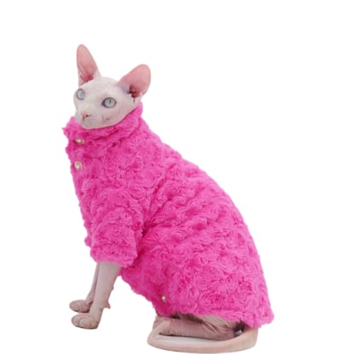 Sphynx Katzenbekleidung, dick, warm, weich, Winter, haarlos, Katzenkleidung für Devon Rex-Katzen, kornische Katzen und kleine Katzen, Größe XL Sphynx Katzenbekleidung, dick, warm, weich, Winter, haarlos, Katzenkleidung für Devon Rex-Katzen, kornische Katzen und kleine Katzen, Größe XL von DUOMASUMI