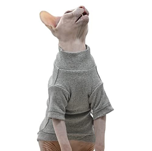 Sphynx Katzenkleidung, reine Baumwolle, dehnbar, bequem, Devon Katzenkleidung, haarlose Katzenkleidung, Kleidung für Cornish, Eternald, kleine Katzen und Hunde (klein) von DUOMASUMI