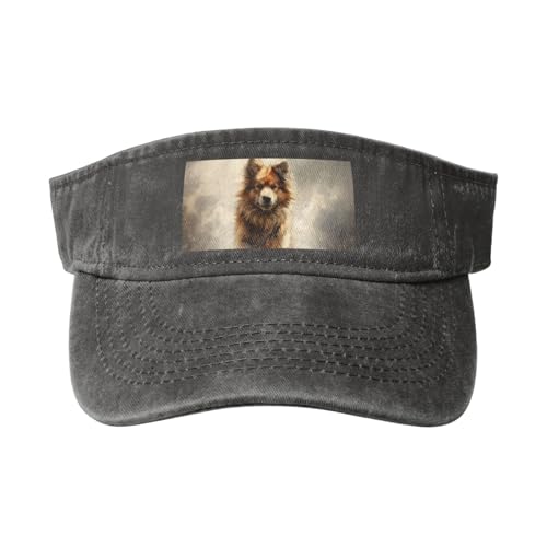 Damenhut mit Pfotenabdruck, gewaschener Denim, offen, für Outdoor-Dekorationen und den täglichen Gebrauch, Hundepfote 2, Einheitsgröße-L von DURAGS