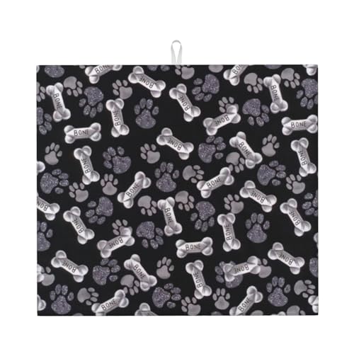 Saugfähige Matte für Hunde/Welpen, Pfotenabdrücke, superfeine Faser, leicht zu reinigen, zum Trocknen und Schutz von Utensilien Saugfähige Matte für Hunde/Welpen, Pfotenabdrücke, superfeine Faser, leicht zu reinigen, zum Trocknen und Schutz von Utensilien von DURAGS