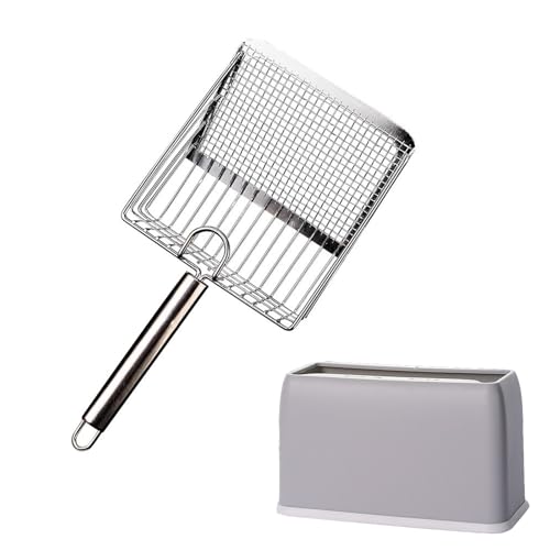 DUSTNIX Katzenstreuschaufel, Metallschaufel, tiefe Schaufel, ergonomischer Griff, Kätzchenkot-Sieb, langlebig, strapazierfähig, Geschwindigkeitssieb, für Katzentoilette DUSTNIX Katzenstreuschaufel, Metallschaufel, tiefe Schaufel, ergonomischer Griff, Kätzchenkot-Sieb, langlebig, strapazierfähig, Geschwindigkeitssieb, für Katzentoilette von DUSTNIX