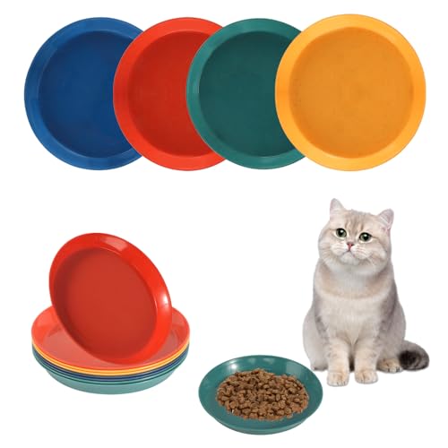 8 Stück Katzennapf Futternapf Katze Runden Katzen Futternapf Bunt Flache Katzennäpfe Plastik Katzenfutter Napf Set Katzen Zubehör Napf für Futter und Wasser 8 Stück Katzennapf Futternapf Katze Runden Katzen Futternapf Bunt Flache Katzennäpfe Plastik Katzenfutter Napf Set Katzen Zubehör Napf für Futter und Wasser von DUTIFUL