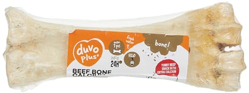 Duvoplus, Bone! Kalzium-Kauknochen für Hunde, leckerer Kausnack, angereichert mit Kalzium für die Knochen, befriedigt den Kauinstinkt des Hundes, stärkt die Zahnung von Duvo+