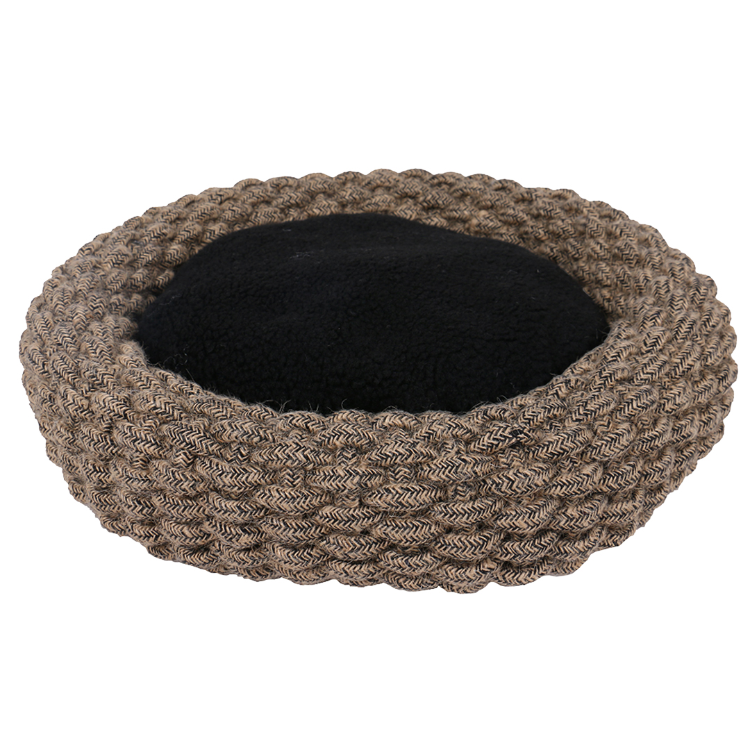 Duvoplus Baumwollkorb - schwarz/braun - 54x54x13cm Duvoplus Baumwollkorb - schwarz/braun - 54x54x13cm von DUVO