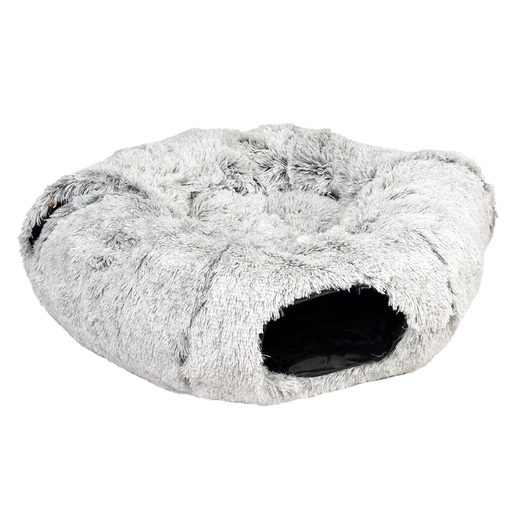 Duvoplus Katzentunnel & Donutbett Snug - Hellgrau Duvoplus Katzentunnel & Donutbett Snug - Hellgrau von DUVO
