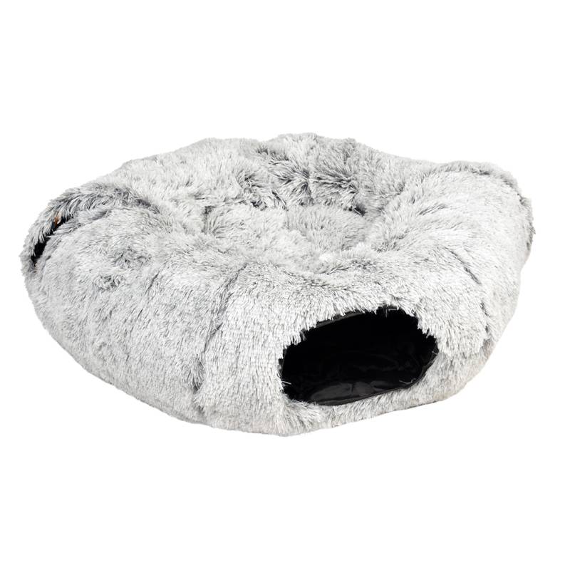 Duvoplus Katzentunnel & Donutbett Snug - Hellgrau Duvoplus Katzentunnel & Donutbett Snug - Hellgrau von DUVO