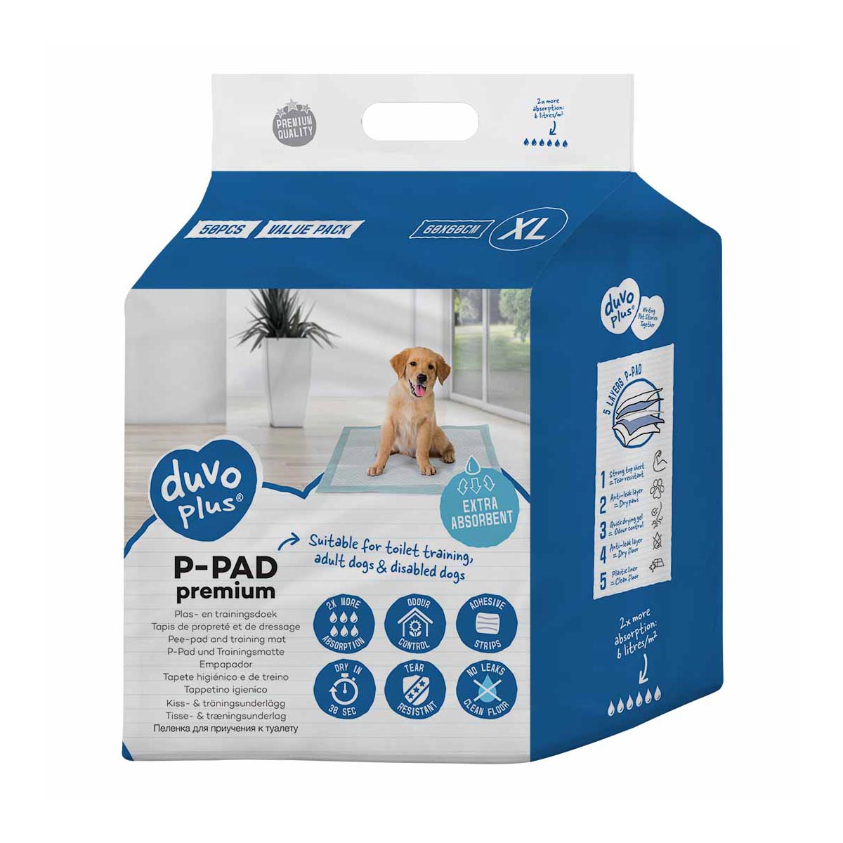 Duvoplus P-Pad Premium 50st 60 x 60 cm Duvoplus P-Pad Premium 50st 60 x 60 cm von DUVO+