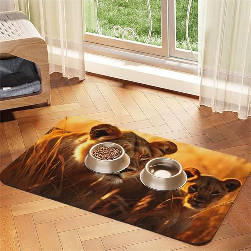 African Animals2 Print Pet Feeding Mat Dog Mat for Food and Water Bowl Dogs Water Dispenser Mat Dogs Accessories African Animals2 Print Pet Feeding Mat Dog Mat for Food and Water Bowl Dogs Water Dispenser Mat Dogs Accessories von DUWAA