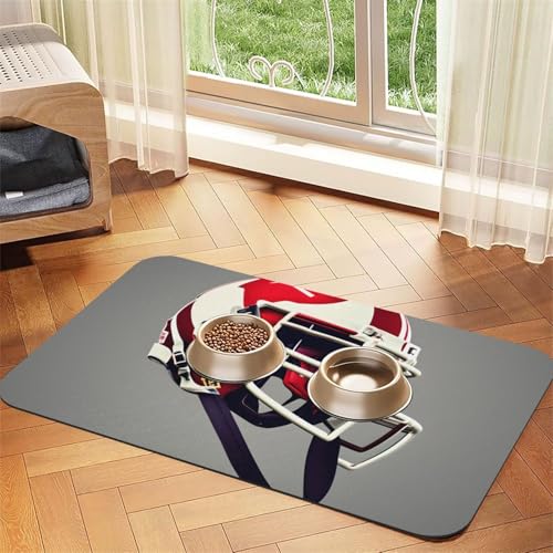 American Football Print Pet Feeding Mat Dog Mat for Food and Water Bowl Dogs Water Dispenser Mat Dogs Accessories American Football Print Pet Feeding Mat Dog Mat for Food and Water Bowl Dogs Water Dispenser Mat Dogs Accessories von DUWAA