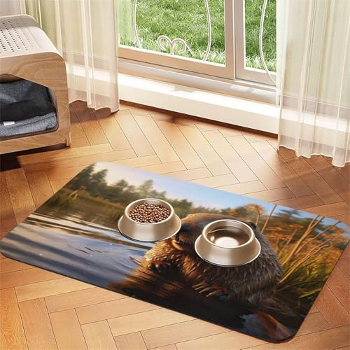 Beaver working2 Print Pet Feeding Mat Dog Mat for Food and Water Bowl Dogs Water Dispenser Mat Dogs Accessories Beaver working2 Print Pet Feeding Mat Dog Mat for Food and Water Bowl Dogs Water Dispenser Mat Dogs Accessories von DUWAA