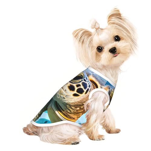 Big Sea Turtle Print Dog Shirt Summer Lightweight Pet T Shirts Soft Breathable Stretchy Cats Dogs Tee Shirt Big Sea Turtle Print Dog Shirt Summer Lightweight Pet T Shirts Soft Breathable Stretchy Cats Dogs Tee Shirt von DUWAA