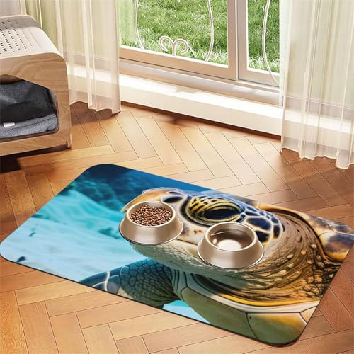 Big Sea Turtle Print Pet Feeding Mat Dog Mat for Food and Water Bowl Dogs Water Dispenser Mat Dogs Accessories Big Sea Turtle Print Pet Feeding Mat Dog Mat for Food and Water Bowl Dogs Water Dispenser Mat Dogs Accessories von DUWAA
