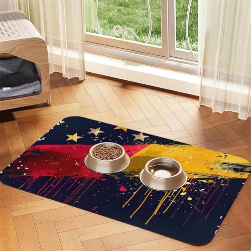 Flagge von Venezuela Druck Haustier Fütterungsmatte Hundematte für Futter und Wassernapf Hunde Wasserspender Matte Hunde Zubehör Flagge von Venezuela Druck Haustier Fütterungsmatte Hundematte für Futter und Wassernapf Hunde Wasserspender Matte Hunde Zubehör von DUWAA