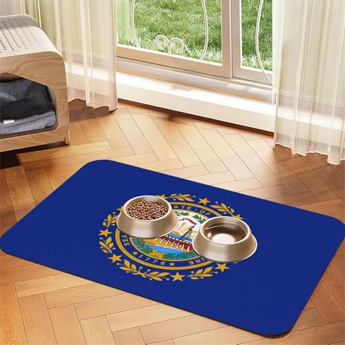 Hampshire State Flag Print Pet Feeding Mat Dog Mat for Food and Water Bowl Dogs Water Dispenser Mat Dogs Accessories Hampshire State Flag Print Pet Feeding Mat Dog Mat for Food and Water Bowl Dogs Water Dispenser Mat Dogs Accessories von DUWAA
