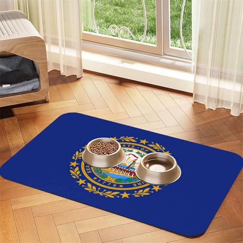 Hampshire State Flag Print Pet Feeding Mat Dog Mat for Food and Water Bowl Dogs Water Dispenser Mat Dogs Accessories Hampshire State Flag Print Pet Feeding Mat Dog Mat for Food and Water Bowl Dogs Water Dispenser Mat Dogs Accessories von DUWAA