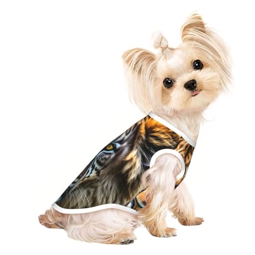 Hunde-Shirt, Motiv: afrikanische Tiere, Sommer, leicht, weich, atmungsaktiv, dehnbar, für Katzen und Hunde Hunde-Shirt, Motiv: afrikanische Tiere, Sommer, leicht, weich, atmungsaktiv, dehnbar, für Katzen und Hunde von DUWAA