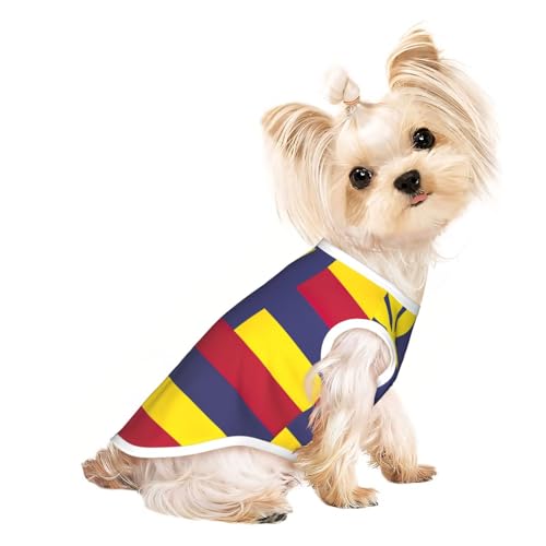 Hunde-Shirt mit Flagge des Königreichs Hawaii, Sommer, leicht, weich, atmungsaktiv, dehnbar, für Katzen und Hunde Hunde-Shirt mit Flagge des Königreichs Hawaii, Sommer, leicht, weich, atmungsaktiv, dehnbar, für Katzen und Hunde von DUWAA