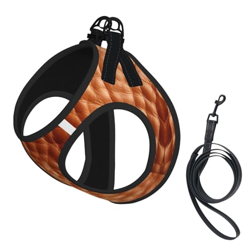 Hundegeschirr für kleine Hunde mit Leine, Rindsleder, kein Entkommen, leichtes Gehen, Welpengeschirr für Training und Spaziergang Hundegeschirr für kleine Hunde mit Leine, Rindsleder, kein Entkommen, leichtes Gehen, Welpengeschirr für Training und Spaziergang von DUWAA