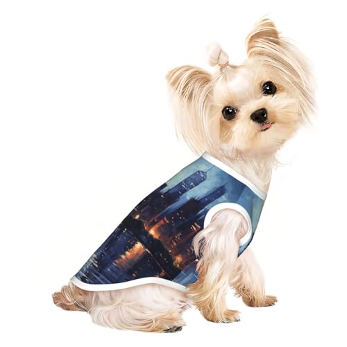 Hundeshirt für den Sommer, leicht, weich, atmungsaktiv, dehnbar, für Katzen und Hunde Hundeshirt für den Sommer, leicht, weich, atmungsaktiv, dehnbar, für Katzen und Hunde von DUWAA