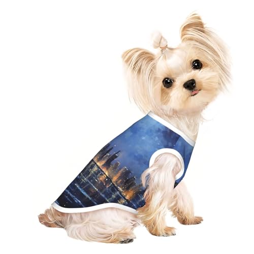 Hundeshirt für den Sommer, leicht, weich, atmungsaktiv, dehnbar, für Katzen und Hunde von DUWAA
