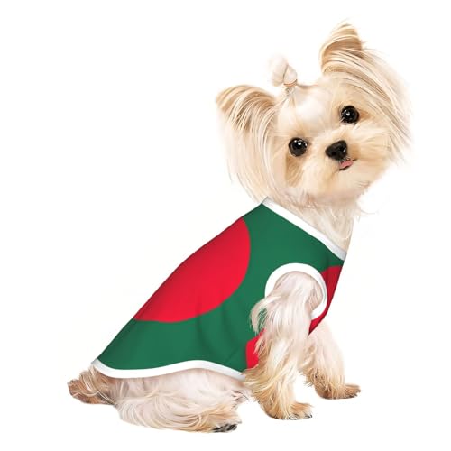 Hundeshirt mit Flagge von Bangladesch für den Sommer, dehnbar, für Katzen, Hunde, ärmelloses Tank-Top, Hundeweste Hundeshirt mit Flagge von Bangladesch für den Sommer, dehnbar, für Katzen, Hunde, ärmelloses Tank-Top, Hundeweste von DUWAA