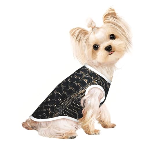 Hundeshirt mit Schlangenhaut-Aufdruck, Sommer, leicht, weich, atmungsaktiv, dehnbar, für Katzen und Hunde Hundeshirt mit Schlangenhaut-Aufdruck, Sommer, leicht, weich, atmungsaktiv, dehnbar, für Katzen und Hunde von DUWAA