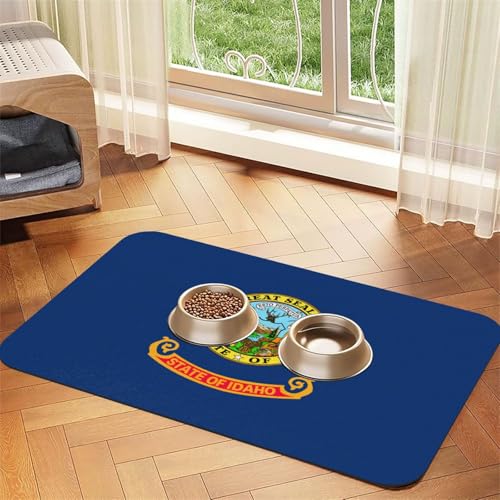 Idaho State Flag Print Pet Feeding Mat Dog Mat for Food and Water Bowl Dogs Water Dispenser Mat Dogs Accessories Idaho State Flag Print Pet Feeding Mat Dog Mat for Food and Water Bowl Dogs Water Dispenser Mat Dogs Accessories von DUWAA
