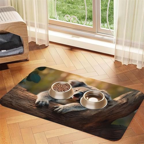 Koala Print Pet Feeding Mat Dog Mat for Food and Water Bowl Dogs Water Dispenser Mat Dogs Accessories Koala Print Pet Feeding Mat Dog Mat for Food and Water Bowl Dogs Water Dispenser Mat Dogs Accessories von DUWAA