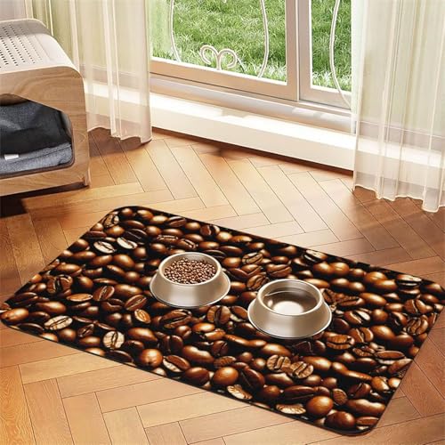 Lustige geröstete Kaffeebohnen Druck Haustier Fütterungsmatte Hundematte für Futter und Wassernapf Hunde Wasserspender Matte Hunde Zubehör Lustige geröstete Kaffeebohnen Druck Haustier Fütterungsmatte Hundematte für Futter und Wassernapf Hunde Wasserspender Matte Hunde Zubehör von DUWAA