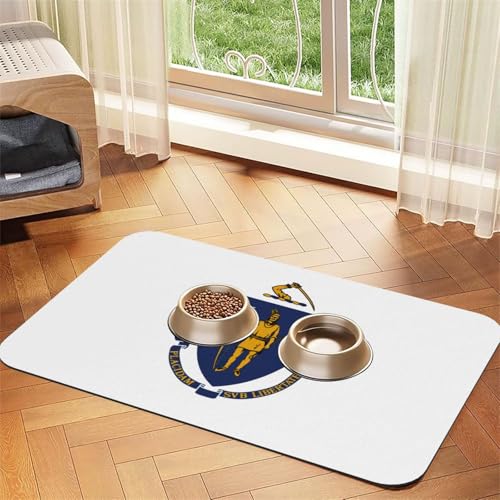 Massachusetts State Flag Print Pet Feeding Mat Dog Mat for Food and Water Bowl Dogs Water Dispenser Mat Dogs Accessories Massachusetts State Flag Print Pet Feeding Mat Dog Mat for Food and Water Bowl Dogs Water Dispenser Mat Dogs Accessories von DUWAA