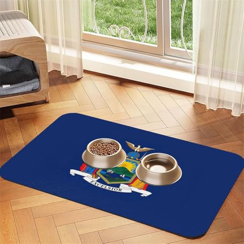 New York State Flag Print Pet Feeding Mat Dog Mat for Food and Water Bowl Dogs Water Dispenser Mat Dogs Accessories New York State Flag Print Pet Feeding Mat Dog Mat for Food and Water Bowl Dogs Water Dispenser Mat Dogs Accessories von DUWAA