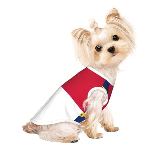 North Carolina State Flag Print Dog Shirt Summer Lightweight Pet T Shirts Soft Breathable Stretchy Cats Dogs Tee Shirt North Carolina State Flag Print Dog Shirt Summer Lightweight Pet T Shirts Soft Breathable Stretchy Cats Dogs Tee Shirt von DUWAA