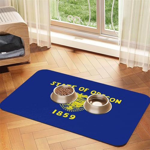 Oregon State Flag Print Pet Feeding Mat Dog Mat for Food and Water Bowl Dogs Water Dispenser Mat Dogs Accessories Oregon State Flag Print Pet Feeding Mat Dog Mat for Food and Water Bowl Dogs Water Dispenser Mat Dogs Accessories von DUWAA