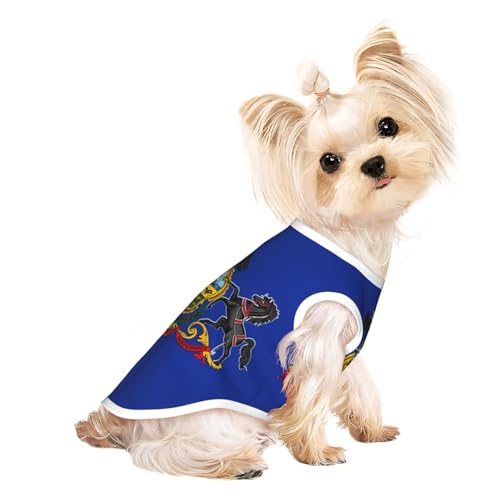 Pennsylvania Hunde-Shirt, Sommer-T-Shirt, leicht, weich, atmungsaktiv, dehnbar, für Katzen und Hunde Pennsylvania Hunde-Shirt, Sommer-T-Shirt, leicht, weich, atmungsaktiv, dehnbar, für Katzen und Hunde von DUWAA