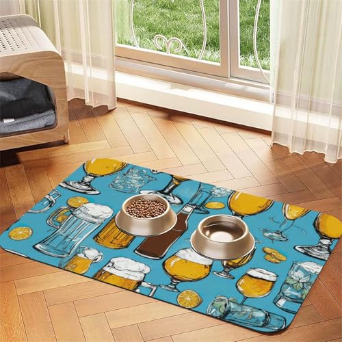 Pet Feeding Mat Dog Mat for Food and Water Bowl Dogs Water Dispenser Mat Dogs Accessories Pet Feeding Mat Dog Mat for Food and Water Bowl Dogs Water Dispenser Mat Dogs Accessories von DUWAA
