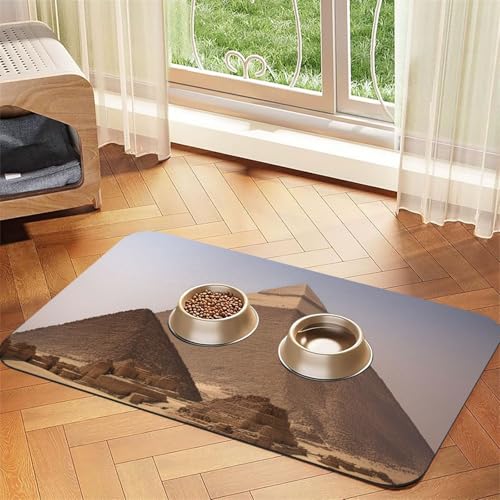 Pyramids of Egypt Print Pet Feeding Mat Dog Mat for Food and Water Bowl Dogs Water Dispenser Mat Dogs Accessories Pyramids of Egypt Print Pet Feeding Mat Dog Mat for Food and Water Bowl Dogs Water Dispenser Mat Dogs Accessories von DUWAA