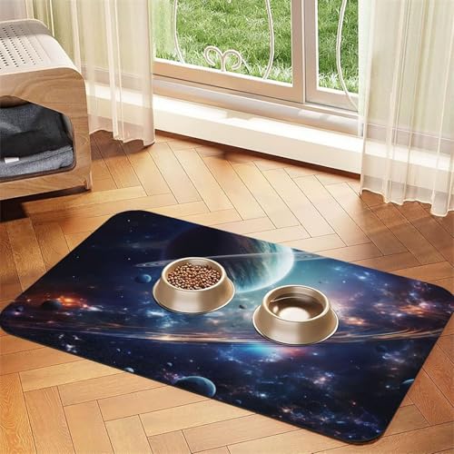 Space Stars Print Pet Feeding Mat Dog Mat for Food and Water Bowl Dogs Water Dispenser Mat Dogs Accessories Space Stars Print Pet Feeding Mat Dog Mat for Food and Water Bowl Dogs Water Dispenser Mat Dogs Accessories von DUWAA