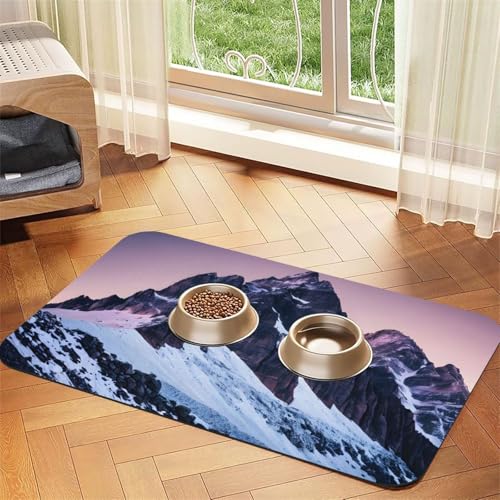 Travel Mountain Print Pet Feeding Mat Dog Mat for Food and Water Bowl Dogs Water Dispenser Mat Dogs Accessories Travel Mountain Print Pet Feeding Mat Dog Mat for Food and Water Bowl Dogs Water Dispenser Mat Dogs Accessories von DUWAA