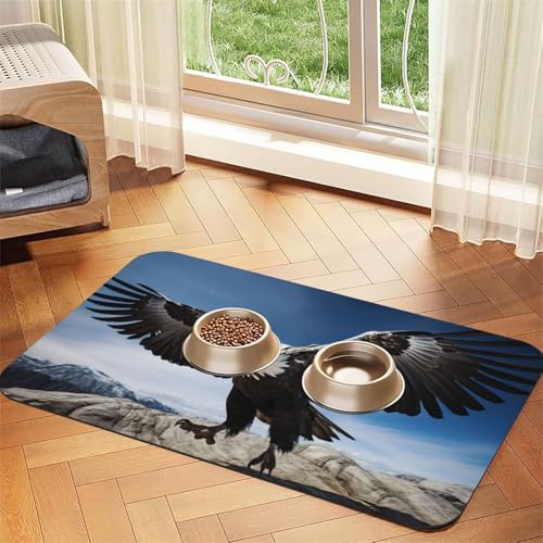 Weißkopfseeadler2 Druck Haustier Fütterungsmatte Hundematte für Futter und Wassernapf Hunde Wasserspender Matte Hunde Zubehör Weißkopfseeadler2 Druck Haustier Fütterungsmatte Hundematte für Futter und Wassernapf Hunde Wasserspender Matte Hunde Zubehör von DUWAA