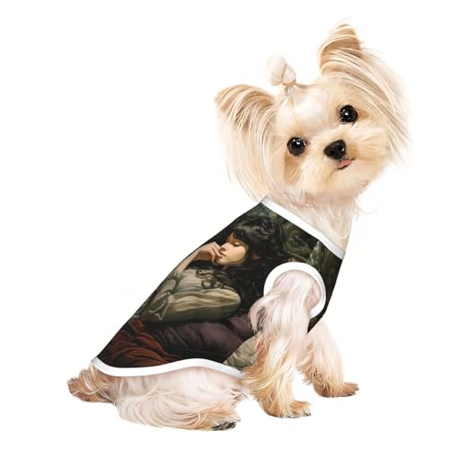 Wishing Bottle Seascape3 Bedrucktes Hunde-Shirt, Sommer, Haustier-T-Shirt, dehnbar, für Katzen, Hunde, ärmelloses Tank-Top, Hundeweste Wishing Bottle Seascape3 Bedrucktes Hunde-Shirt, Sommer, Haustier-T-Shirt, dehnbar, für Katzen, Hunde, ärmelloses Tank-Top, Hundeweste von DUWAA