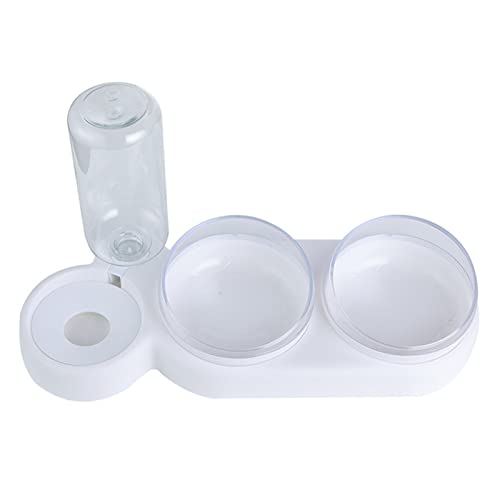 Futternapf Katze Automatische Katzenschüssel Wasserspender Wasseraufbewahrungstier Hund Katze Lebensmittelschüssel Lebensmittelbehälter mit Bonerer PET Waterer- Geneigter futternapf Katze (Size : WHI Futternapf Katze Automatische Katzenschüssel Wasserspender Wasseraufbewahrungstier Hund Katze Lebensmittelschüssel Lebensmittelbehälter mit Bonerer PET Waterer- Geneigter futternapf Katze (Size : WHI von DUnLap