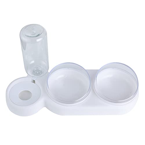 Futternapf Katze Automatische Katzenschüssel Wasserspender Wasseraufbewahrungstier Hund Katze Lebensmittelschüssel Lebensmittelbehälter mit Bonerer PET Waterer- Geneigter futternapf Katze (Size : WHI Futternapf Katze Automatische Katzenschüssel Wasserspender Wasseraufbewahrungstier Hund Katze Lebensmittelschüssel Lebensmittelbehälter mit Bonerer PET Waterer- Geneigter futternapf Katze (Size : WHI von DUnLap