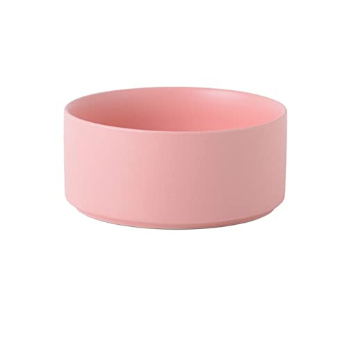 Futternapf Katze Keramik Haustierschüssel Katze Welpen Fütterung liefert Doppel Pet Bowls Hundefutter Wasserzufuhr Hund Zubehör Durable Mehrfarbige Option Geneigter futternapf Katze (Color : Pink, S von DUnLap