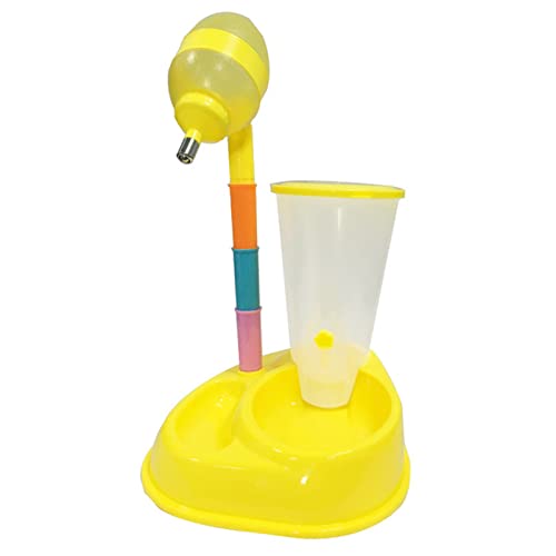 Futternapf Katze Pet Automatic Pet Trinker Waterer Hundeförderer Umweltfreundlich Einstellbar Abnehmbarer Trinkspender Hund Automatische Trinker Geneigter futternapf Katze (Color : Yellow 2, Size : von DUnLap