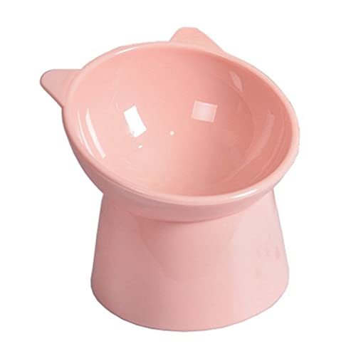 Futternapf katze Katzenschüssel Hohe Fuß Hundeschüssel 45 ° Hals Protector Katze Haustier Lebensmittel Wasserschale Anti-Umklopfen Binaural Haustier Fütterung Tasse Pet Schüssel Geneigter futternapf k von DUnLap