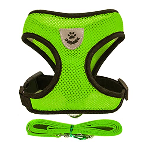 Haustierhalsband Glocken Katzenhund Verstellbare Kabelbaumweste Wanderleine Leine for Welpenhunde Kragen Polyester Mesh Gurness for kleine mittelgroße Katze Haustier Halloween haustierhalsband (Color von DUnLap