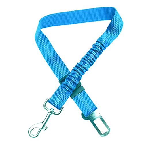 Seil Haustier Haustier liefert Hundekatze Auto Sitzgürtel Bleileine Nylon Sterbar for Pitbull Welpen Kätzchen Katze Teddy Pet Zubehör Reiseclip Haustierleine Mit (Color : Sky Blue, Size : 45-72cm wi von DUnLap